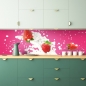 Preview: Spritzschutz Küche Erdbeer Splash