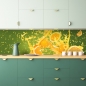 Preview: Spritzschutz Küche Orangen Splash
