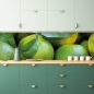 Preview: Spritzschutz Küche Unreife Orangen