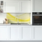 Preview: Spritzschutz Küche Yellow Design