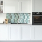 Preview: Spritzschutz Küche Wellen Design