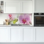 Preview: Spritzschutz Küche Farbige Orchidee