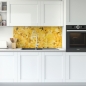 Preview: Spritzschutz Küche Gelbe Blumen