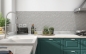 Preview: Spritzschutz Küche Beton Mosaik