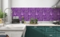 Preview: Spritzschutz Küche Lila Modern Mosaik