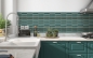 Preview: Spritzschutz Küche Grüntönige Mosaik