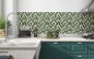 Preview: Spritzschutz Küche Grün Mosaikfliese