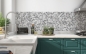 Preview: Spritzschutz Küche Grautönige Mosaik