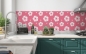 Preview: Spritzschutz Küche Pinke Blumen