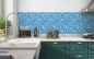 Preview: Spritzschutz Küche Blue Art Nouveau