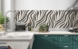 Preview: Spritzschutz Küche Zebra Design