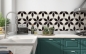 Preview: Spritzschutz Küche Art Deco Muster