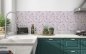 Preview: Spritzschutz Küche Rosa Pastell Blütenblätter