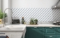 Preview: Spritzschutz Küche Linien im Elganten Stil