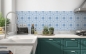 Preview: Spritzschutz Küche Blue Tiles
