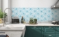 Preview: Spritzschutz Küche Blaue Winterblume