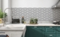 Preview: Spritzschutz Küche Polygon Muster