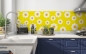 Preview: Spritzschutz Küche Gelb Gänseblümchen