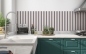 Preview: Spritzschutz Küche Beige Grau Linien
