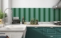 Preview: Spritzschutz Küche Streifen Grün