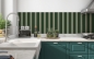 Preview: Spritzschutz Küche Grünfarbige Streifen