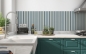Preview: Spritzschutz Küche Blau Farbige Linien
