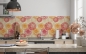 Preview: Spritzschutz Küche Blumen Design