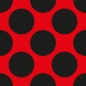 Preview: Spritzschutz Küche Rot Schwarze Punkte