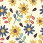 Preview: Spritzschutz Küche Chochloma Blumen