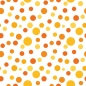 Preview: Spritzschutz Küche Orange Polka Dot