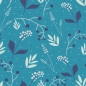 Preview: Spritzschutz Küche Blaue Pflanzen Blumen