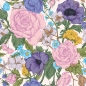 Preview: Spritzschutz Küche Vintage Flower