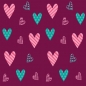 Preview: Spritzschutz Küche Heart Pattern