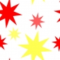 Preview: Spritzschutz Küche Rot Gelb Sterne