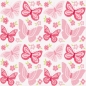Preview: Spritzschutz Küche Pinke Schmetterlinge