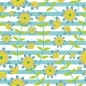 Preview: Spritzschutz Küche Blumen in Blau