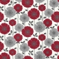 Preview: Spritzschutz Küche Rot Grau Blumen