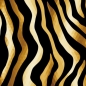 Preview: Spritzschutz Küche Golden Zebra Muster