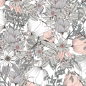 Preview: Spritzschutz Küche Vintage Blumen