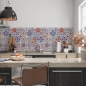 Preview: Spritzschutz Küche Spanische Wandfliesen