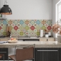 Mobile Preview: Spritzschutz Küche Colorful Patchwork