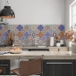 Preview: Spritzschutz Küche Multicolor Patchwork
