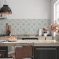 Preview: Spritzschutz Küche Vintage Stil Patchwork