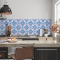 Preview: Spritzschutz Küche Blaue Ornament
