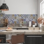 Preview: Spritzschutz Küche Vintage Wandfliesen Motiv