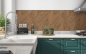 Preview: Spritzschutz Küche Luxuriöses Holz