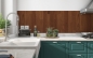 Preview: Spritzschutz Küche Holz Motiv