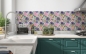 Preview: Küchenrückwand Blumengarten Motiv