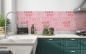 Preview: Küchenrückwand Pinkrot Typografie