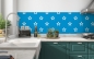 Preview: Küchenrückwand Blaue Sterne